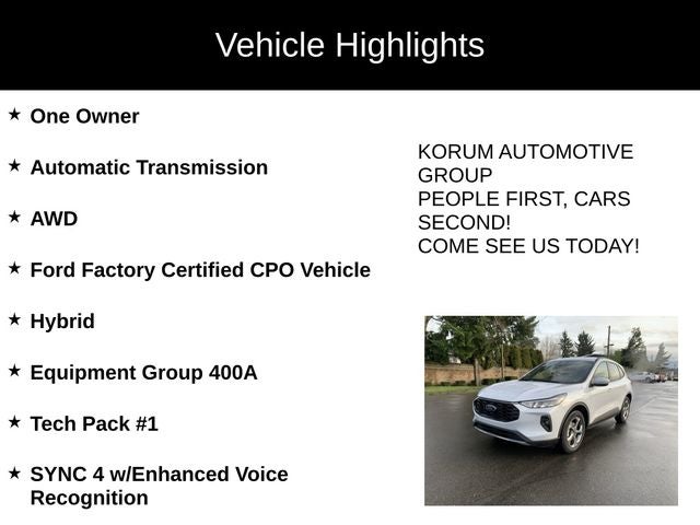 2025 Ford Escape Hybrid ST-Line Select