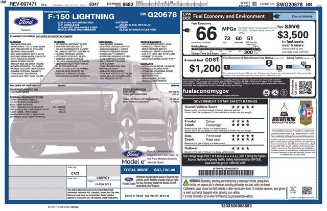 2025 Ford F-150 Lightning Platinum