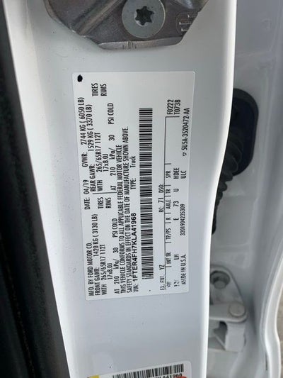 2019 Ford Ranger XLT