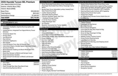 2026 Hyundai TUCSON SEL AWD