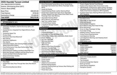 2026 Hyundai TUCSON Limited AWD