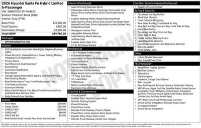 2026 Hyundai SANTA FE HYBRID Limited