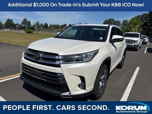 2018 Toyota Highlander Limited Platinum