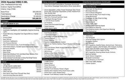 2026 Hyundai IONIQ 5 SEL