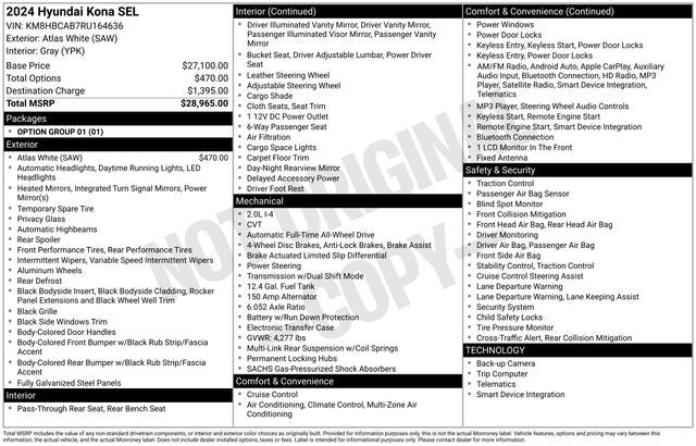 2024 Hyundai KONA SEL
