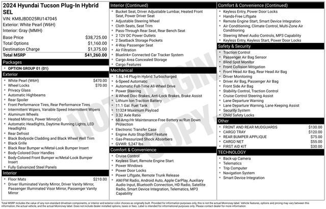 2024 Hyundai TUCSON PLUG-IN HYBRID SEL