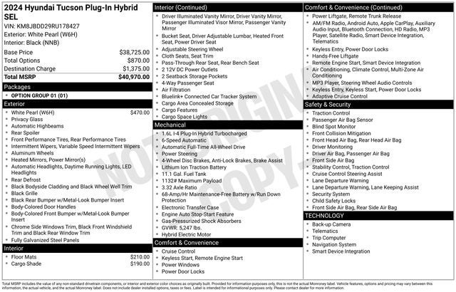 2024 Hyundai TUCSON PLUG-IN HYBRID SEL