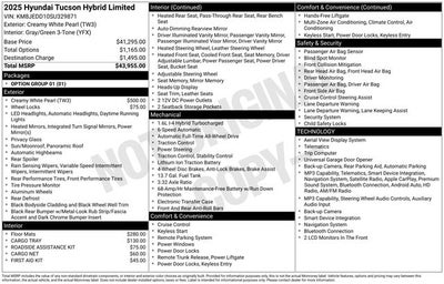 2025 Hyundai TUCSON HYBRID Limited