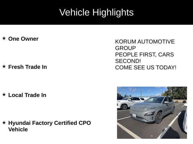 2023 Hyundai KONA ELECTRIC SE