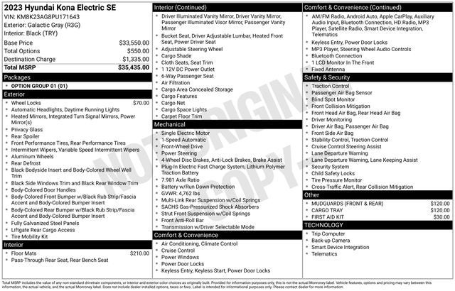 2023 Hyundai KONA ELECTRIC SE