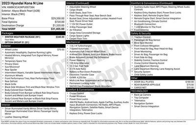2023 Hyundai KONA N Line