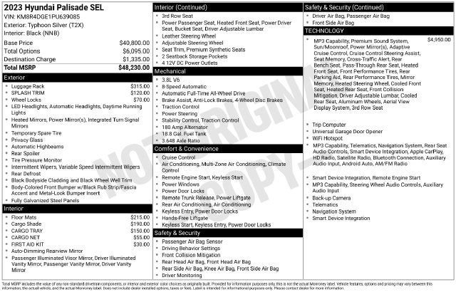 2023 Hyundai PALISADE SEL