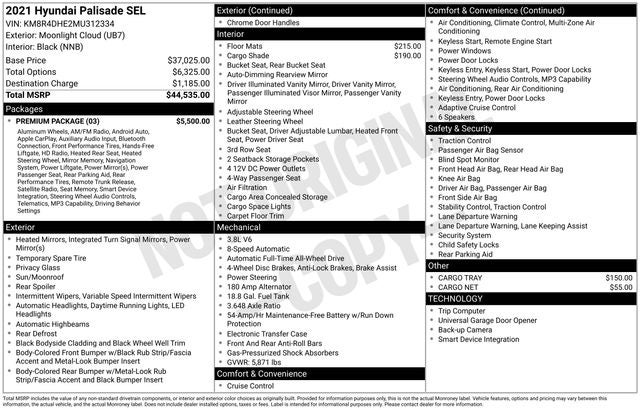 2021 Hyundai PALISADE SEL