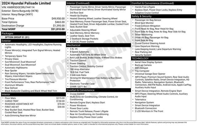 2024 Hyundai PALISADE Limited