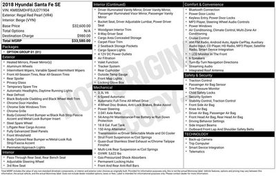 2018 Hyundai SANTA FE SE