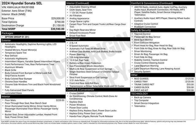 2024 Hyundai SONATA SEL
