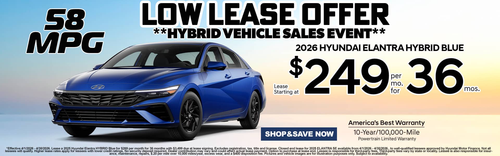 Elantra Hybrid Lease
